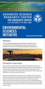 Thumbnail image of Environmental Sciences Initiative flyer