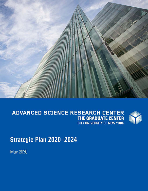 Cover of the CUNY ASRC's 2020–2024 Strategic Plan