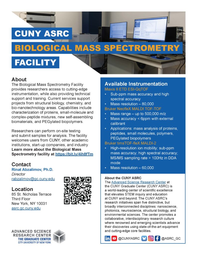 Mass Spectrometry Facility – The Advanced Science Research Center