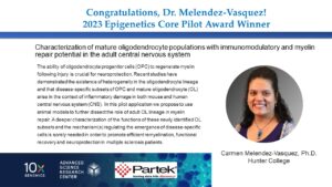 Epigenetics Core Pilot Award Winner