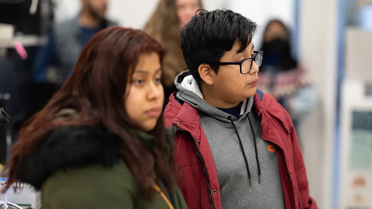 People touring the CUNY ASRC